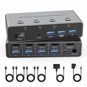 5G USB3.0 HDMI KVM Switch 4
Computers Share